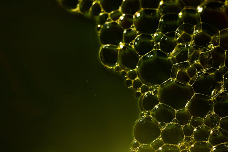 acid with air bubbles