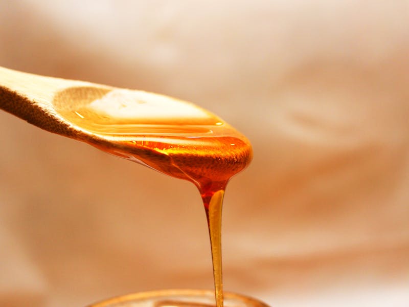daily dose of garlic and honey- one spoon of honey