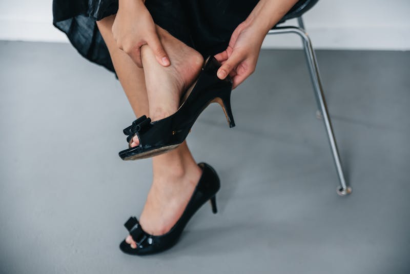 tired women's feet