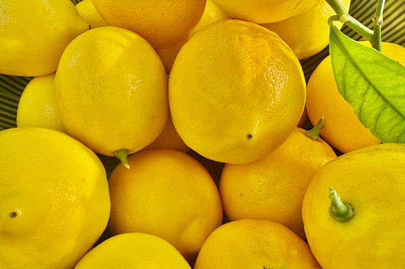 fresh limes close up